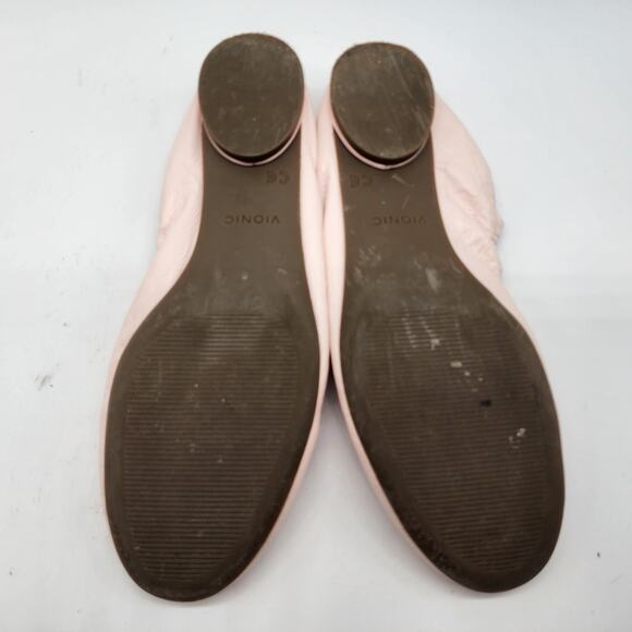 Vionic Alexa Pink Leather Ballet Flats Women's 6.5 Arch Support Comfort Shoes - Picture 7 of 7